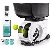 PONGBOT PACE S PRO Tennis Ball Machine, APP Remote Control, Custom Drills, 150 Ball, Max 80mph, 8H Endurance, Dual Motor for Topspin and Backspin, Portable Ball Launcher with Removable Battery