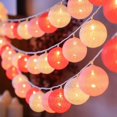 thumbnail image 1 of PONPRNGY 1.5m Christmas Cottons Ball Light String Christmas Lights Battery Box Light Holiday Decoration Lights Room Tent Cottons Thread Light Strip, 1 of 6