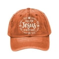 thumbnail image 1 of PONPRNGY 1 Pack Christian Hats for Men Women Jesus Baseball Caps Faith Religious Gifts for Pastor Thanksgiving Christmas, 1 of 6