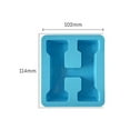thumbnail image 1 of PONPRNGY 1 Pack English Alphabet Silicone Letter Mold - Capital & Large Letter Resin Casting Cake Baking Mold, 1 of 3
