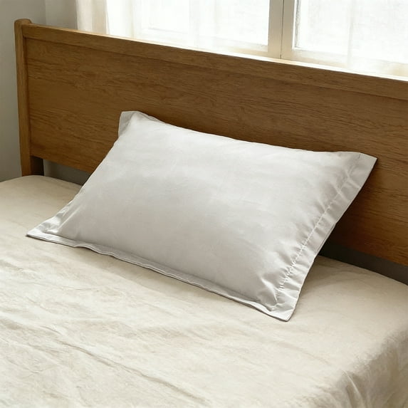 PONPRNGY 1 Pack Solid Color Cotton Quilted Pillow Pillow Cover, Standard Size, 19 x 29 Inch