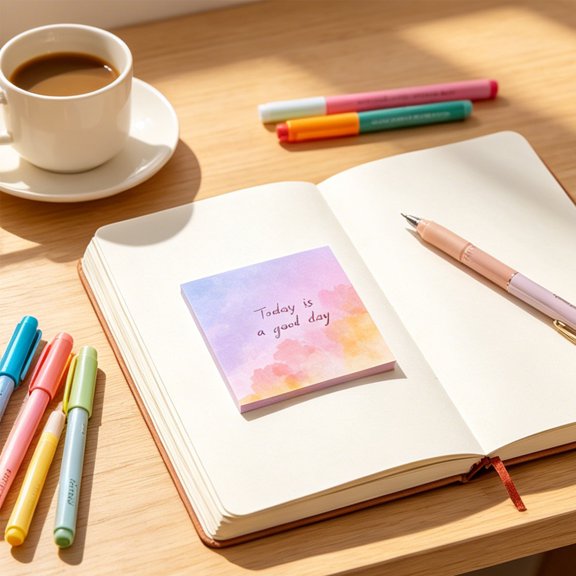 PONPRNGY 1 Pad Planet Sticky Notes, Starry Sky Self Adhesive Note Pads Galaxy Self Stick Memo for office Paper Natural Scenery theme Notes