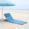 thumbnail image 1 of PONPRNGY 1 Pcs Beach Mat Camping Chair, Portable Foldable Reclining Lounges with Adjustable Backrest for Sand Sunbathing Picnic, 1 of 6