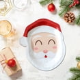 thumbnail image 1 of PONPRNGY 10Pcs Christmas Santa Claus Paper Plates Xmas Funny Cartoon Santa Claus Disposable Tableware Plates for Birthday Winter Holiday Party Table Decor Supplies, 1 of 6