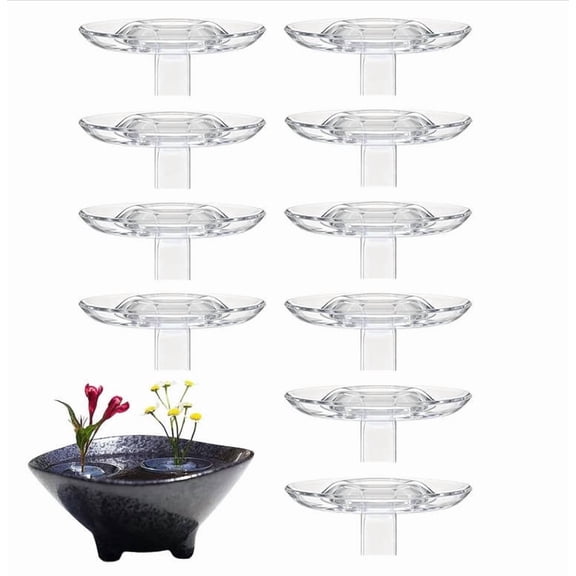 PONPRNGY 10Pcs Floating Flower Arrangement Border Wind Flower Planter for Arranging Fresh Flowers Hydroponic Vessels