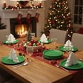 thumbnail image 1 of PONPRNGY 10Pcs Paper Plates, Green Heavy Duty Party Plates, Round 7 Inches Disposable Paper Dinner Plates, Everyday Use Plates Set for Daily Meals Wedding Christmas Picnic Supplies, 1 of 6