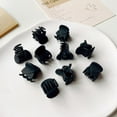 thumbnail image 1 of PONPRNGY 1PCS Mini Hair Claw Clips, Bangs Strong Grip Multifunction Clamp Clips (Black), 1 of 7
