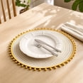 thumbnail image 1 of PONPRNGY 1Pc 15" Boho Braided Placemats, Round Table Mats with Tassel, Fringe Washable & Heat Resistant for Dining Table, Farmhouse Kitchen Decor, 1 of 5
