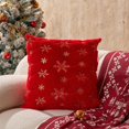 thumbnail image 1 of PONPRNGY 1Pc Christmas Tree Decorative Throw Pillow Covers Soft Faux Fur Fuzzy Cute Couch Cushion Case with Snowflake Glitter Pillowcase for Home Decor Sofa Bed Living Room 15×15 Inch, 1 of 6