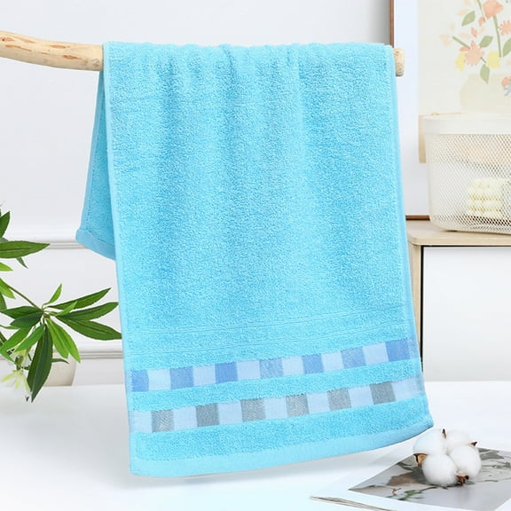 PONPRNGY 1Pc Cotton Hand Towels, Highly Absorbent Striped Towels for Bathroom, Hotel, Spa