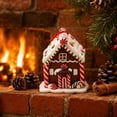 thumbnail image 1 of PONPRNGY 1Pc Gingerbread House Ornaments for Tree, Acrylic Gingerbread Christmas Decor with Rope, Xmas Hanging Ornaments for Tree Holiday Party New Year Home Decorations, 1 of 9