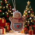 thumbnail image 1 of PONPRNGY 1Pc Gingerbread Man Ornaments for Christmas Tree, Gingerbread Christmas Decorations, Adorable Resin Figurines Decor for Tree, Home, office, Baking Party, 1 of 8