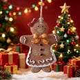 thumbnail image 1 of PONPRNGY 1Pc Gingerbread Man Ornaments for Christmas Tree, Gingerbread Christmas Decorations, Adorable Resin Figurines Decor for Tree, Home, office, Baking Party, 1 of 8