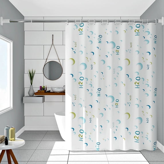 PONPRNGY 1Pc Shower Curtain, for Bathroom and Bathtub, Waterproof Curtains with Rustproof Metal Grommet Holes and 13 Hooks 70W x 70H Inch
