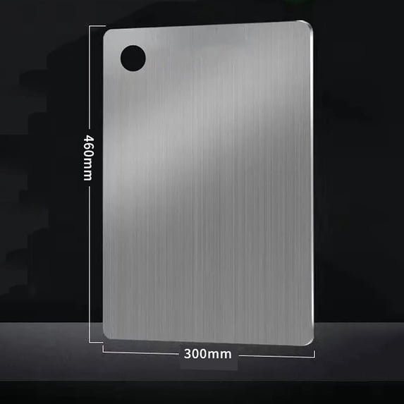 PONPRNGY 1Pc Titanium Cutting Boards, Stainless Steel Cutting Board for kitchen work Double-Sided Food Grade Chopping Board, Titanium Chopping Board for Meat, Fruit, Vegetables
