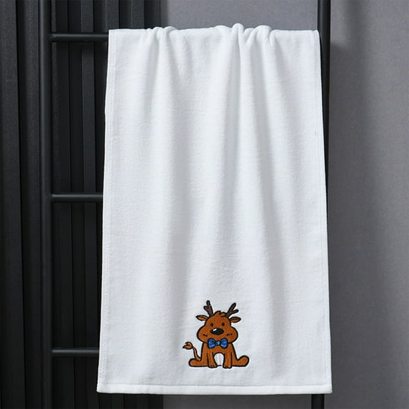 PONPRNGY 1Pc Winter Hand Towels for Bathroom Christmas theme Hand Towels Embroidered Cotton Soft Absorbent Decor for Holiday Kitchen