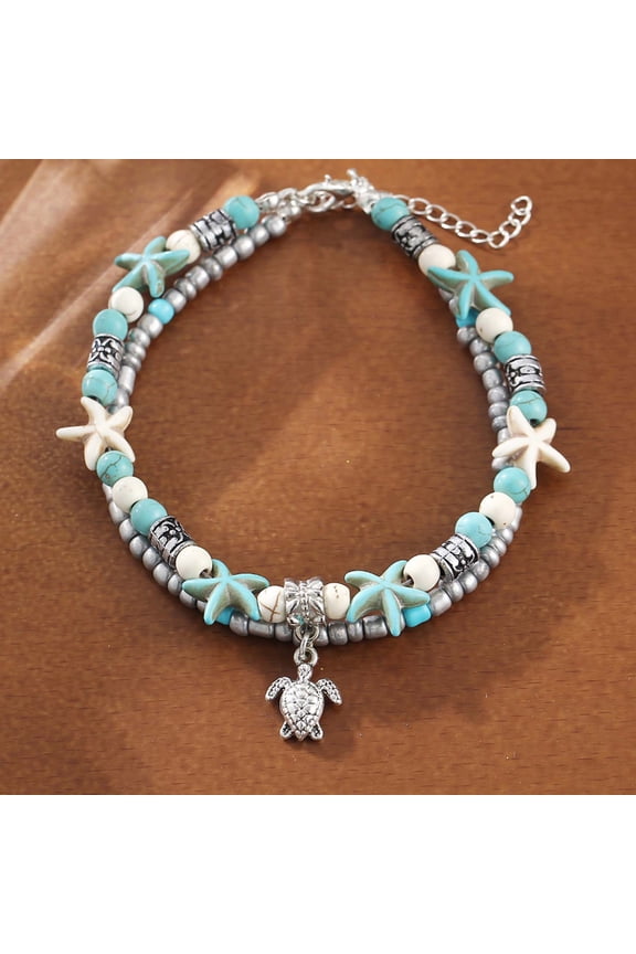 1pc Ankle Bracelets for Women Layered Beach Adjustable Anklets Boho Chain Anklet Foot Jewelry