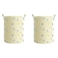 thumbnail image 1 of PONPRNGY 2Pcs Foldable Dirty Clothes Storage Bucket with High Capacity Dirty Clothes Basket, 1 of 5