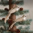 thumbnail image 1 of PONPRNGY 2Pcs Glitter Birds Gold Artificial Foam Feather Birds Clip on Christmas Tree Ornaments Wedding Home Wreath Decoration, 1 of 6