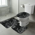 thumbnail image 1 of PONPRNGY 3 Pcs Bath Rugs Set, Bath Rug + Contour Mat + Toilet Seat Cover, Super Soft Microfiber Water Absorbent and Non-Slip Bathroom Rugs with Non-slip Backing, Machine Washable, 1 of 6