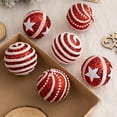 thumbnail image 1 of PONPRNGY 6Pcs Christmas Ball Ornaments, Christmas Ball Decorations Shatterproof Plastic Hanging Pearl Balls for Holiday Party, 1 of 6