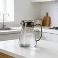 thumbnail image 1 of PONPRNGY Acrylic Striped Kettle, Plastic Cold Water Kettle Transparent Cool Kettle Juices Kettle Herbal Tea Kettle, for Cold Water, Juice, and Iced Tea, Restaurant Supply Kitchen Serveware, 1 of 6