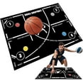 thumbnail image 1 of PONPRNGY Basketball Training Mat Indoor Fitness Non Mat Basketball Soundproof Mat, 1 of 5