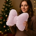thumbnail image 1 of PONPRNGY Bow Pillow Cute Solid Color Bowknot Sofa Cushion Coquettish Decorative Throw Pillow for Living Room Bedroom Bed Sofa Home Decor, 1 of 6