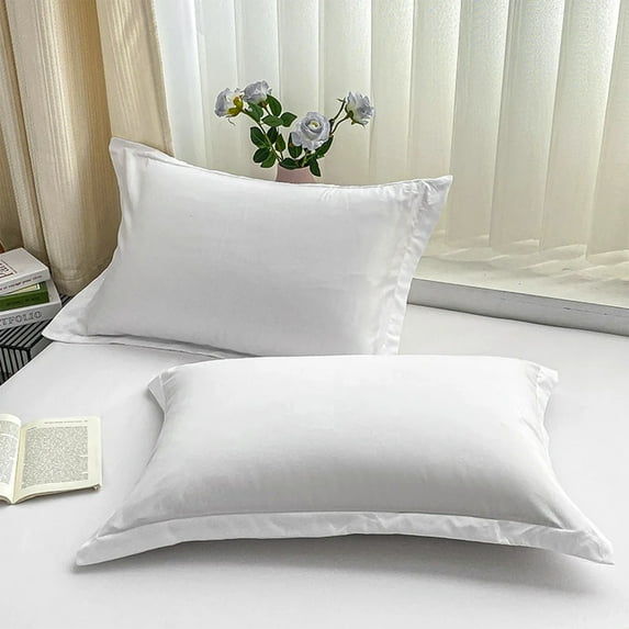 PONPRNGY Brushed Microfiber Queen Pillow Shams Set of 2, Super Soft and Cozy, Wrinkle, Fade, Stain Resistant Cotton Pillowcases, 19x29 Inches