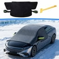 thumbnail image 1 of PONPRNGY Car Front Windshield Snow Cover for Ice and Snow, Windshield Engine Hood Rear-View Mirror Protection Heat Insulation Half Cover, Essential Winter Car Accessories, 1 of 6