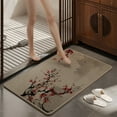 thumbnail image 1 of PONPRNGY Cherry Blossoms Bathroom Rugs Bath Rugs for Shower Tub for Boys Girls Home Decor Bath Mats for Bathroom Ink Painting Down Bathroom Accossories, 1 of 6