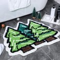 thumbnail image 1 of PONPRNGY Christmas Bathroom Rugs Green Christmas Tree Bath Mat for Living Room Non Slip Christmas Bathroom Decor with Backing Soft Absorbent Shower Carpet for Xmas Winter Home Decor, 1 of 6