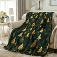 thumbnail image 1 of PONPRNGY Christmas Blanket Green Pine Tree Throw Blanket Soft Plush Blanket for Xmas Winter Home Bed Sofa Couch Chair, 51 x 59 Inch, 1 of 6