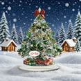 thumbnail image 1 of PONPRNGY Christmas Table Decorations, 2D Christmas Desk Decor - with Stand Acrylic Santa Claus Tree Ferris Wheel Merry-Go-Round Ornament for Living Room Bedside Home Workplace Bookshelf, 1 of 4