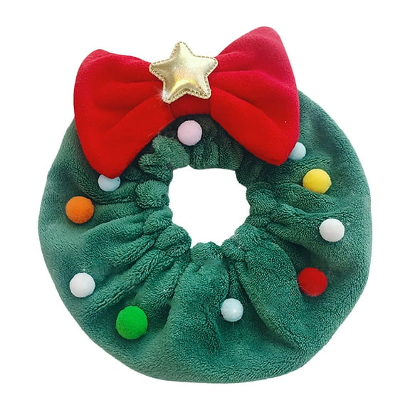 PONPRNGY Christmas Wreath Neck Scrunchie Costume - Xmas Sweater Lab Cosplay