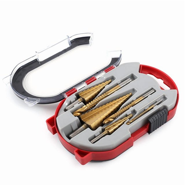 PONPRNGY Step Drill Groove Saw Drill Set