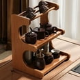 thumbnail image 1 of PONPRNGY Coffee Bar Station Organizer, Mug Holder for Countertop Cabinet, Matcha Stand Tea Accessories Storage Shelf, Coffee Syrup Organizer，Cup Display Rack, 1 of 6