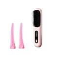thumbnail image 1 of PONPRNGY Cordless Hair Straightener Brush, Portable Hair Straightening Brush for Travel, USB Rechargeable, Lightweight Mini Hot Hair Brush Comb for Women, Anti-Scald, 1 of 8