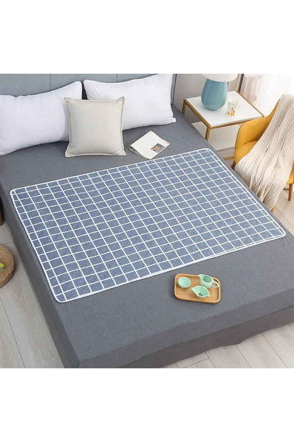 Cotton Incontinence Bed Pads, 39" x 59" Mattress Protector Waterproof Pads for Toddlers Kids Adults Pets Pee Pads and Machine Washable Absorbency