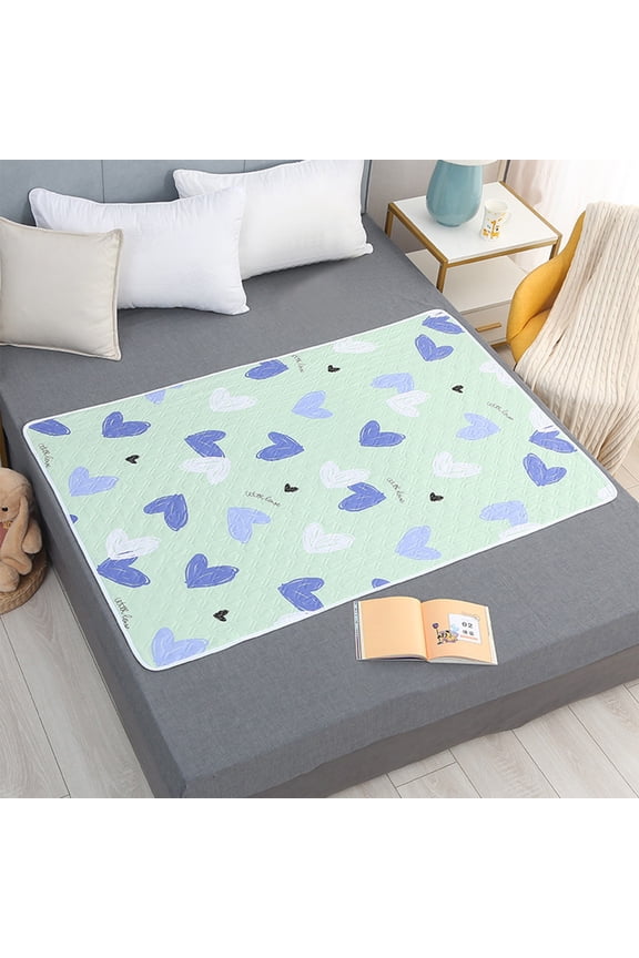 Cotton Incontinence Bed Pads, 39" x 59" Mattress Protector Waterproof Pads for Toddlers Kids Adults Pets Pee Pads and Machine Washable Absorbency