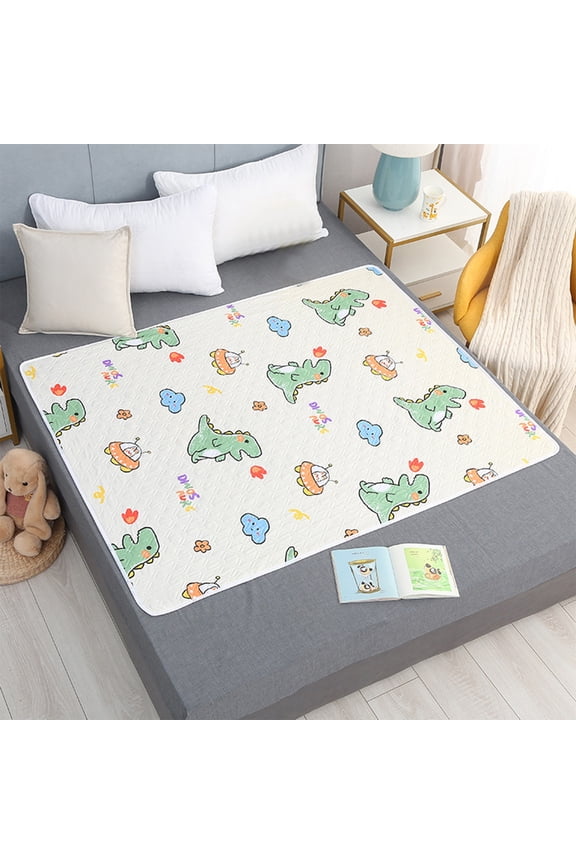Cotton Incontinence Bed Pads, 39" x 59" Mattress Protector Waterproof Pads for Toddlers Kids Adults Pets Pee Pads and Machine Washable Absorbency