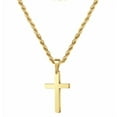 thumbnail image 1 of PONPRNGY Cross Necklace for Women Trendy - Dainty Gold Plated Cross Necklace Non Tarnish Waterproof Trendy Cute Simple Small Necklaces Easter Christian Religious Faith Jewelry Gifts, 1 of 2