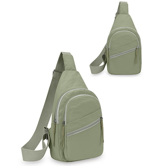 PONPRNGY Crossbody Sling Bag for Women Men, Casual Cross Body Sling Bags, Lightweight Chest Bag for Outdoor Hiking Travel