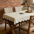 thumbnail image 1 of PONPRNGY Cute Dachshund Rectangle Tablecloth, Waterproof Stain Wrinkle Resistant Washable Polyester Table Cover for Picnic Dinner Holiday Kitchen Party Decor, 39 x 55 in, 1 of 6