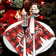 thumbnail image 1 of PONPRNGY Disposable napkins Holiday Red Durables Paper Towels for All Beverages and Everyday Use 16 Count, 1 of 6