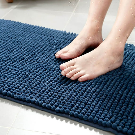 PONPRNGY Door Mat for Muddy Paws, High-Low Absorbent Chenille Indoor Entrance Mud Dirt Trapper Soak-Stopper, Machine Washable Non-Slip Entryway Rug for Pets