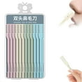 thumbnail image 1 of PONPRNGY Double Sided Nose Hair Knife, 2-in-1 Nasal Hair Cutter, Nostril Hair Remover Tool, Portable Manual 360°Rotating Nose Hair Trimmer with Ear Picker for Women Men (24Pcs), 1 of 9
