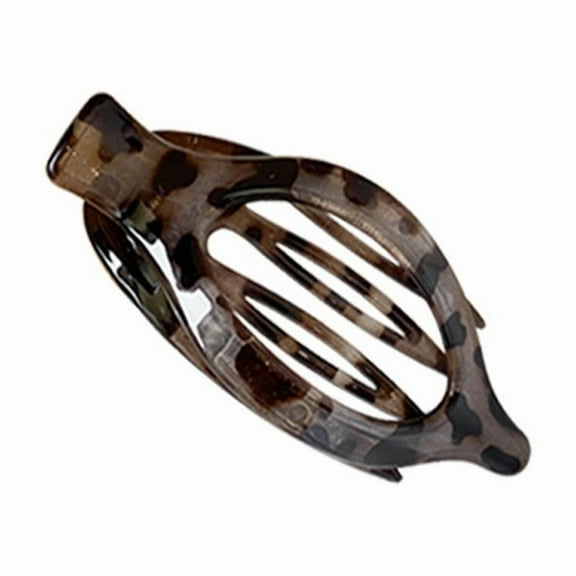 PONPRNGY Flat Hair Clips for Women, 1 Pack Claw Clips for Medium Thick Curly Hair, Strong Hold No Slip Grip Hair Claw Clips, Mother's day Gifts