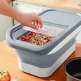 thumbnail image 1 of PONPRNGY Food Storage Container, Airtight Locking Lid, Collapsible Rice Container, Flour Storage, Suitable for Pet Food, 1 of 6