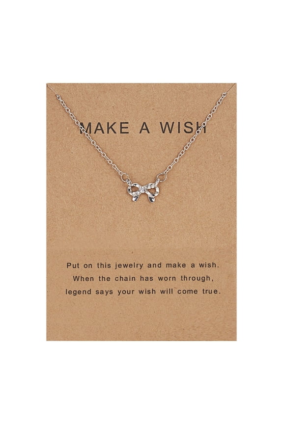 Friendship Anchor Compass Necklace Good Luck Pendant Chain Necklace with Message Card Gift Card